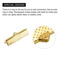 thumbnail image 5 of Uxcell 100Pack Ribbon Crimp Clamp Ends, 8/10/13/20/25mm Bookmark Pinch Clasps Golden, 5 of 6