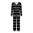 thumbnail image 4 of Sleepwear for Women Womens Soft Pajamas Sets Pajamas Women Ladies' Casual Solid Color Casual Top Pants Pajama Set, 4 of 5