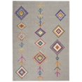 thumbnail image 1 of homeroots home decor 385795 4’ x 6’ Gray and Multicolor Geometric Area Rug, 1 of 1
