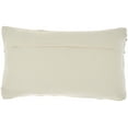 thumbnail image 2 of Mina Victory Life Styles Woven Lines And Dots 12"X20" Lt Grey Indoor Throw Pillow, 2 of 6