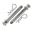 thumbnail image 1 of Bulletproof Hitches Trailer Hitch Pin CRP Fits 2 Inch Ball Mounts; Replacement For Ball To Track Holes; 5/8 Inch Diameter; Non-Locking; With Clips; Set Of 2, 1 of 2