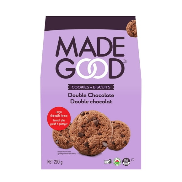 MadeGood Double Chocolate Cookies, 200g