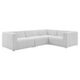 thumbnail image 2 of Modway Bartlett Upholstered Fabric 4-Piece Sectional Sofa in Ivory, 2 of 10