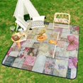 thumbnail image 6 of Bohemian Color Waterproof Picnic Blanket with Foldable Zipper, Suitable for Outdoor Use, Suitable for Travel, Camping, Beaches, Parks, Grasslands, Picnic Blanket Accessories, 6 of 7