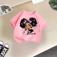 thumbnail image 4 of Zecgelong T-Shirt d'Été à Manches Courtes pour Filles, Col Rond, Imprimé Dessin Animé, Décontracté, Ample, Taille 2-4 Ans, 4 of 4
