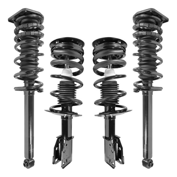 Unity Automotive Front & Rear Complete Strut Assembly Kit Fits 1999-2005 Chevrolet Cavalier, 4-11150-15030-001