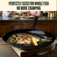 thumbnail image 3 of Alva 13.7" Ceramic Nonstick Whole Fish Pan, Recycled Aluminum, Non Toxic, 3 of 12