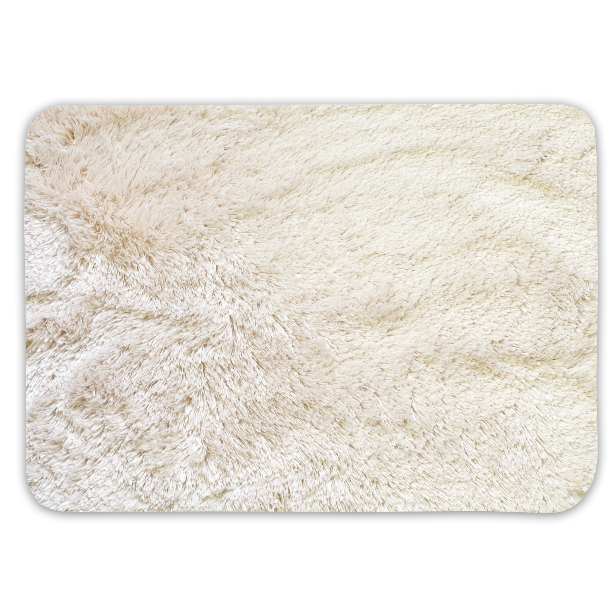 Bath Rug, Non Skid Back, Soft Faux Fur St. Lucia Prima 17" x 24