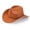 Khaki, variant on Western Cowboy Cowgirl Hat for Women Men Classic Wide Brim Suede Fedora Hat with Belt Buckle for Cowboys Cowgirls - Black