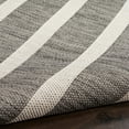 thumbnail image 6 of Nourison Positano Modern Stripes Flatweave Outdoor Rug Charcoal Ivory 2' x 6', 6 of 11