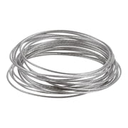 Ook Hanging Wire, 9 ft, 50 lbs, Satinless Steel, Plastic Coated, Silver