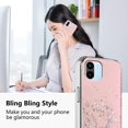 thumbnail image 2 of Compatible with Redmi A2 Case Cute Glitter Clear Sparkly Cases Shockproof Xiaomi Redmi A2 Phone Case for Women Girls Silicone Slim Bling Protective Cover (Pink), 2 of 14