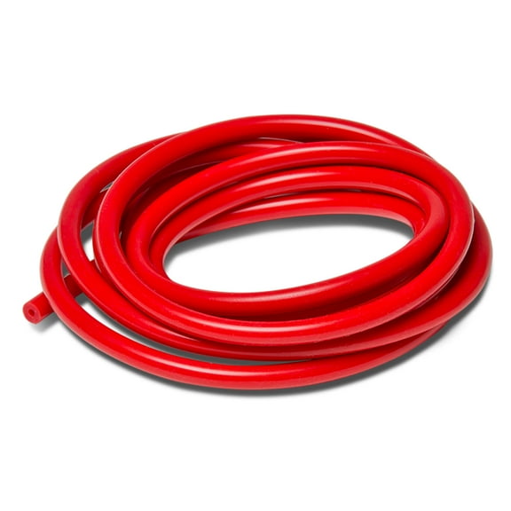 DNA Motoring SH-FT-6MM-RD 6mm (0.24") Inner Diameter Silicone Vacuum Hose by Foot (Red)