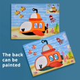 thumbnail image 5 of 10 piezas de pegatinas de espuma EVA 3D, kit de manualidades creativas para niños, niñas, bricolaje, dibujos animados de animales, transporte, pintura para educación, 5 of 5