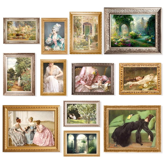 97 Decor Victorian 8x10 Gothic Lady Portrait Poster Set, 12 Pieces