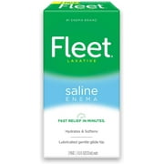 Fleet Laxative Saline Enema for Adult Constipation, 2 Bottles, 4.5 Fl Oz (Pack of 2), 9 Fl Oz