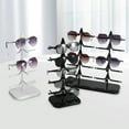 thumbnail image 2 of JIEMUCES Organisateur de Lunettes de Soleil Robuste 5/10 Paires Présentoir à Lunettes Économiseur d'Espace Support de Rangement pour Lunettes de Bureau Simple/double Rangée, 2 of 7