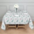 thumbnail image 3 of Floral Square Tablecloth 60x60in(152x152cm) – Waterproof Polyester Printed Table Cover, Wrinkle Resistant & Washable for Kitchen Dining Picnic Party Decor, Thanksgiving,Christmas, Spring,Flower, 3 of 6