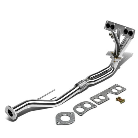 Nissan Sentra 2007 Parts For 2000 to 2002 Nissan Sentra 4 -2 -1 Design 2 -PC Stainless Steel Exhaust Header Kit - B16 1.8L I4 01 ()