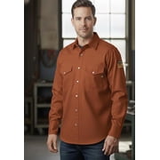 Flame Resistant FR Shirt - 88/12 (Medium, Rust)