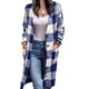 thumbnail image 3 of Drop Shoulder Outwear, Casual Plaid Coat Loose Button Up Warm For Lady For Dating ANGGREK Otros, 3 of 5