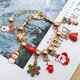thumbnail image 4 of Pulsera navideña con dijes de Papá Noel, precioso colgante de metal para mujeres, niñas, niños y hombres, 4 of 5