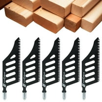 5PCS Flush Cutting Jigsaw Blade for Wood Plastic Metal, Multi-Purpose T Shank Universal Jig Saw Blades Set for Softwood Fiberboard, Precision Special-Shaped Scroll Cut Blade Plywood(5PCS)