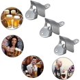 thumbnail image 3 of Set Of 2 Wall Mounted Wine Openers With Single Screws In Matte Stainless Steel For Bar, Kitchen, Apartment, Patio, Restaurant, 3 of 4