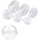 thumbnail image 5 of Adorno de bola rellenable de plástico transparente, esfera hueca a presión, decoraciones navideñas, bola rellenable transparente para boda, 15 Uds., 5 of 5