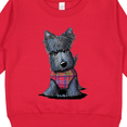 thumbnail image 3 of Inktastic Scottie Dog in Plaid Toddler Sweatshirt, 3 of 4