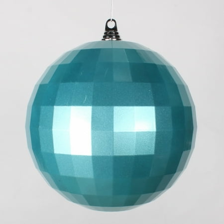 teal christmas ball disco mirrored 250mm ornament