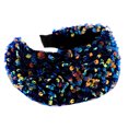 thumbnail image 2 of SPRING PARK Women's Non-slip Sequined Headband Padded Hairband Wide Hair Hoop, 2 of 8