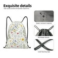 thumbnail image 3 of Kdxio Watercolor Floral A Print Drawstring Backpack Bag,Waterproof Draw String Back Sack, Gym Drawstring Bags Swim Bag For Unisex, 3 of 5