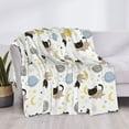 thumbnail image 3 of Yiaed Cute Cat Print Blanket Throw Blanket Soft Cozy Flannel Blanket for Home Bed Sofa Couch Chair-40"x30", 3 of 6