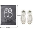 thumbnail image 3 of Bolsa para zapatos de 15 piezas, fundas transpirables de tela no tejida con cordón, ventana transparente, a prueba de polvo, compatible con viajes y almacenamiento en casa., 3 of 5