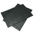 thumbnail image 3 of Rubber-Cal "Dura-Scraper Wave" Commercial Entrance Mat - 3/8 in x 24 in x 36 in - Black Rubber Doormat, 3 of 6