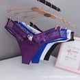thumbnail image 5 of Lencería Sexy para mujer, tangas, ropa interior, Bragas, tanga de lujo con corazón de melocotón, encaje de algodón puro, 5 of 5
