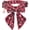 Red & Black Bow, variant on Mumup Christmas Dog Collar, Adjustable Classic Red Plaid Xmas Collars with Removable Bowtie Christmas Dog Collars for Medium Dogs Pets