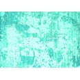 thumbnail image 1 of Ahgly Company Machine Washable Indoor Rectangle Abstract Turquoise Blue Contemporary Area Rugs, 6' x 9', 1 of 4