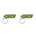 thumbnail image 1 of Qarigey Llaveros Carta Dibujos animados Lindos Llaveros de moda Estilo simple Durable Conveniente Encantador Colgante Hebilla Hombres Coche Type3 NO3, 1 of 6