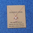 thumbnail image 2 of HAHDAXIA Collier Ange Gardien Zircon Cœur Bijou Ange Ange de Protection Cadeau avec Carte de Vœux, 2 of 6