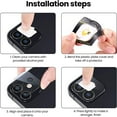 thumbnail image 6 of for Apple iPhone 12 (6.1") Camera Lens Protector HD Clear Tempered Glass Back Camera Protector, Case Friendly, Ultra-Thin ,Xpm Lens Cover [Black], 6 of 8
