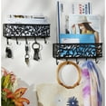 thumbnail image 4 of DII Wall Mounted Mail, Letter & Key Holder, Black, Medium, 4 of 4
