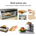 thumbnail image 1 of VONKY Toaster Bag Safe Household Kitchen Temperature Resistance Baking Accessory Non-stick Microwave Oven Bread Bags Toasting Pouch 16x18CM, 1 of 9