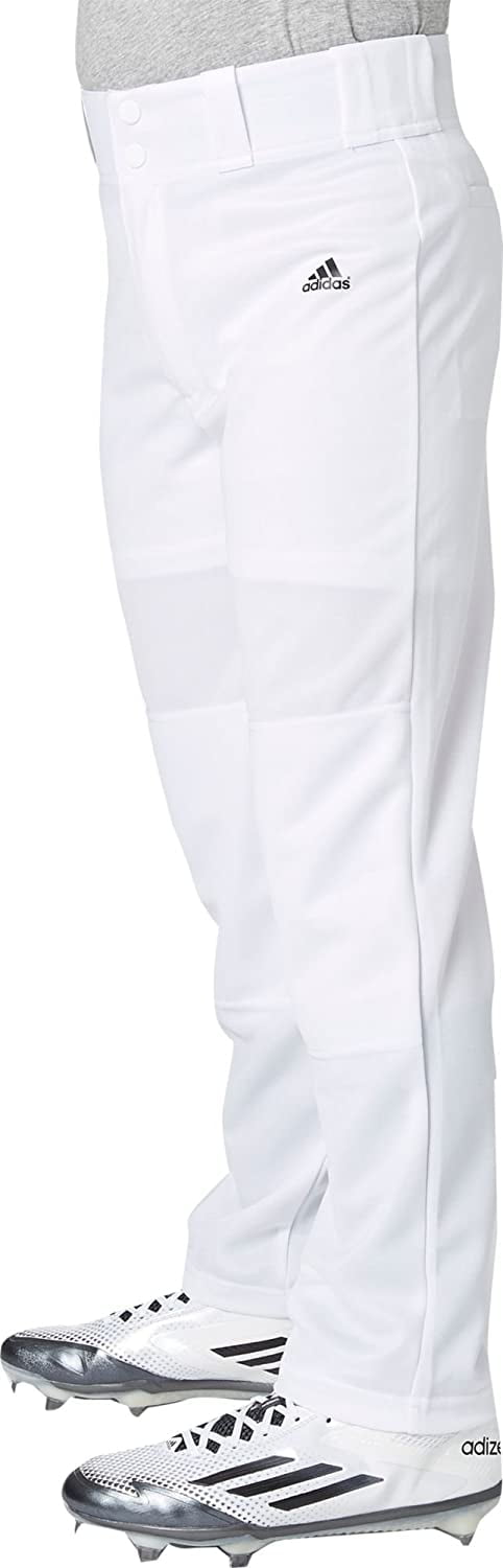 adidas men's triple stripe open bottom baseball pants