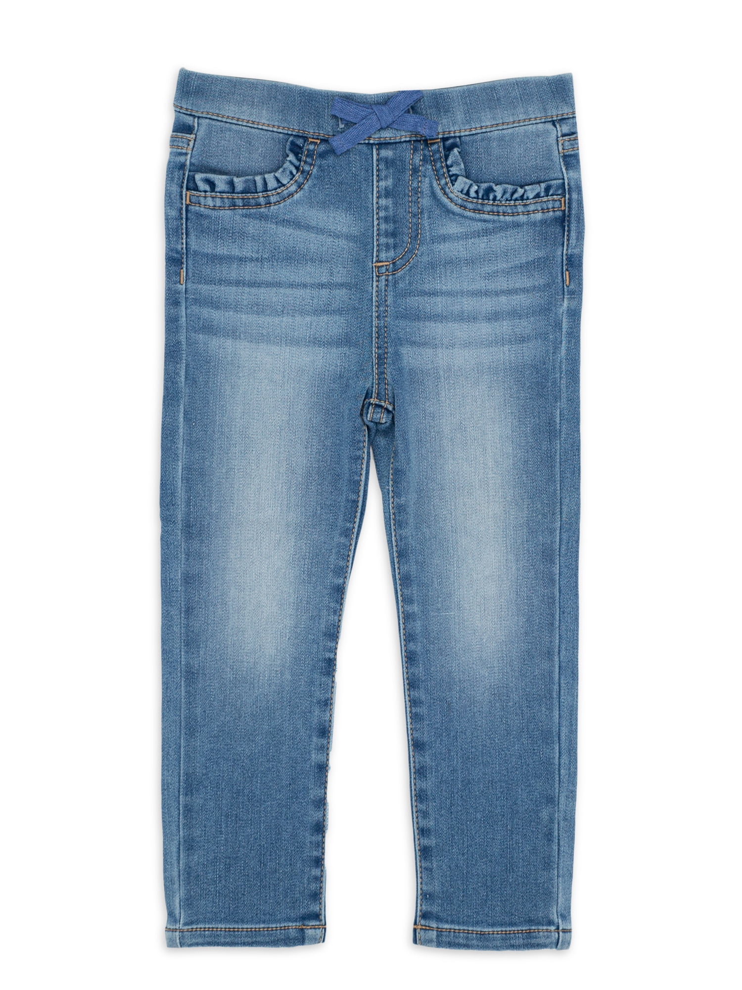 Wonder Nation Baby and Toddler Girl Knit Denim, 12 Months-5T