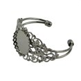 thumbnail image 2 of Brazalete con base de cabujón de bisel redondo de 25 mm, engaste para brazalete, 2 unidades. Negro, 2 of 8