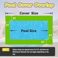 thumbnail image 6 of ColourTree 16' x 40' Inground Pool Safety Cover - Rectangle Green High Strength Mesh, Triple Stitched & Rain Permeability, Installation Hardware Included, Life Time Warranty (We Make Custom Size), 6 of 11