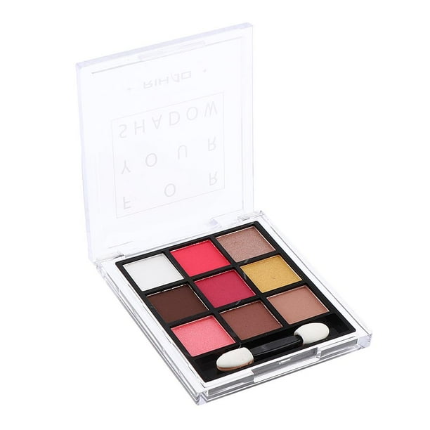 Paleta de sombras de ojos Cosmetics - Paleta de maquillaje altamente pigmentada - Caja organizadora de 9 sombras de ojos - Nude, brillante y mate 01