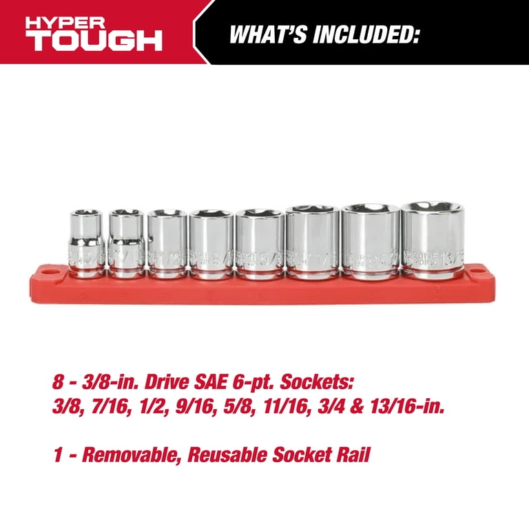 KESI Tool 19-Piece 3/8" Drive Socket Set - 90T Ultra Torque Ratchet, Anti-Strip Sockets, Chrome Vanadium Steel, Includes Spark Plug Socket & Case